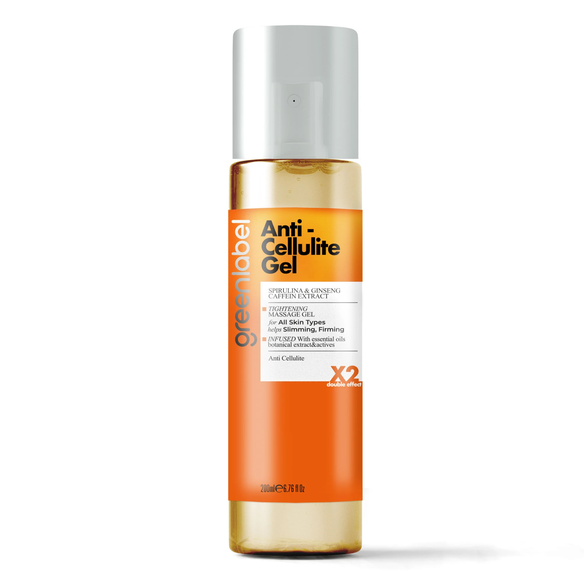 Anti - Cellulite Gel - Spirulina and Caffeine Extract Firming and Slimming Body Gel 200ML Anti - Cellulite Gel - Spirulina and Caffeine Extract Firming and Slimming Body Gel 200ML