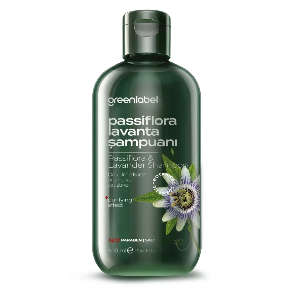Passiflora and Lavender Extract Paraben-free, Salt-free Anti-Dandruff Care and Repair Shampoo 400 ml Passiflora and Lavender Extract Paraben-free, Salt-free Anti-Dandruff Care and Repair Shampoo 400 ml